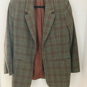 Mid length vintage wool blazer